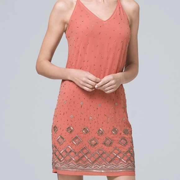 White House Black Market Dresses & Skirts - WHBM embelished dress. NWT. Size M.